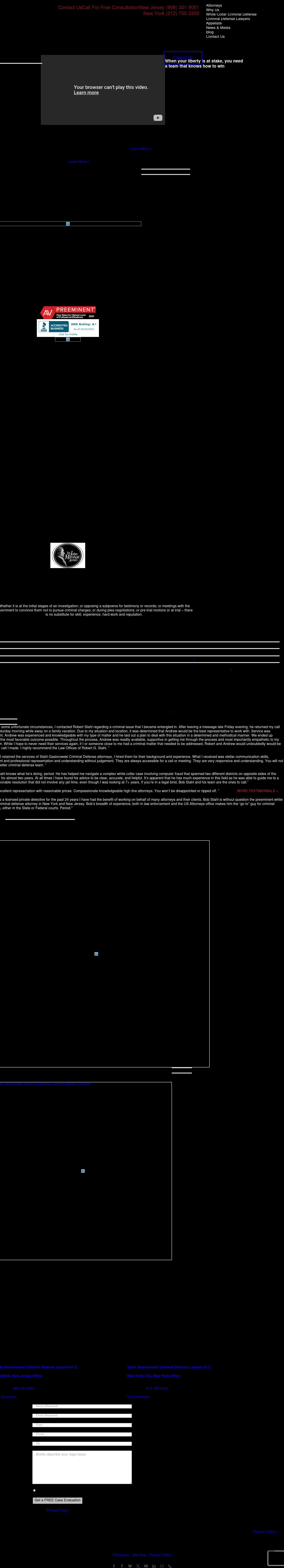 Stahl Criminal Defense Lawyers - Westfield NJ Lawyers