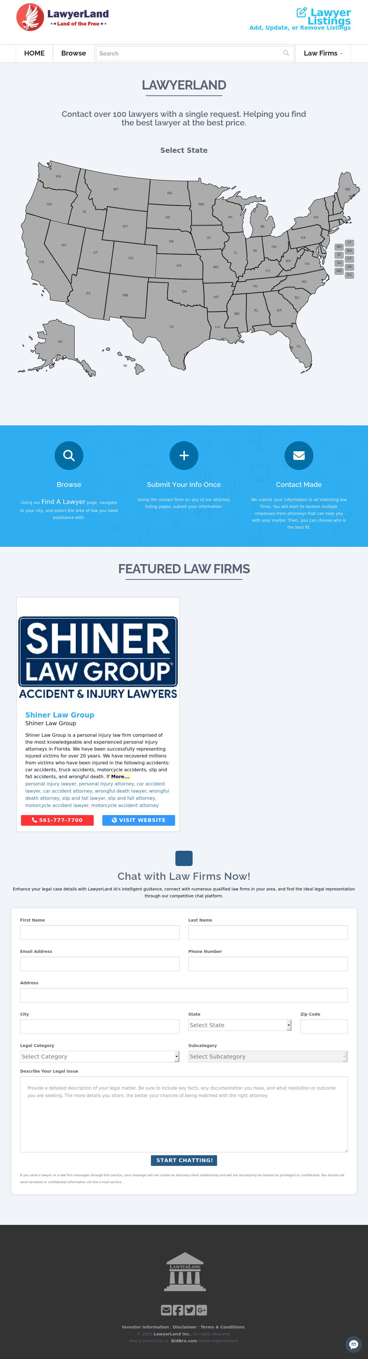 LawyerLand Instant Listing Manager - Wilmington DE Lawyers