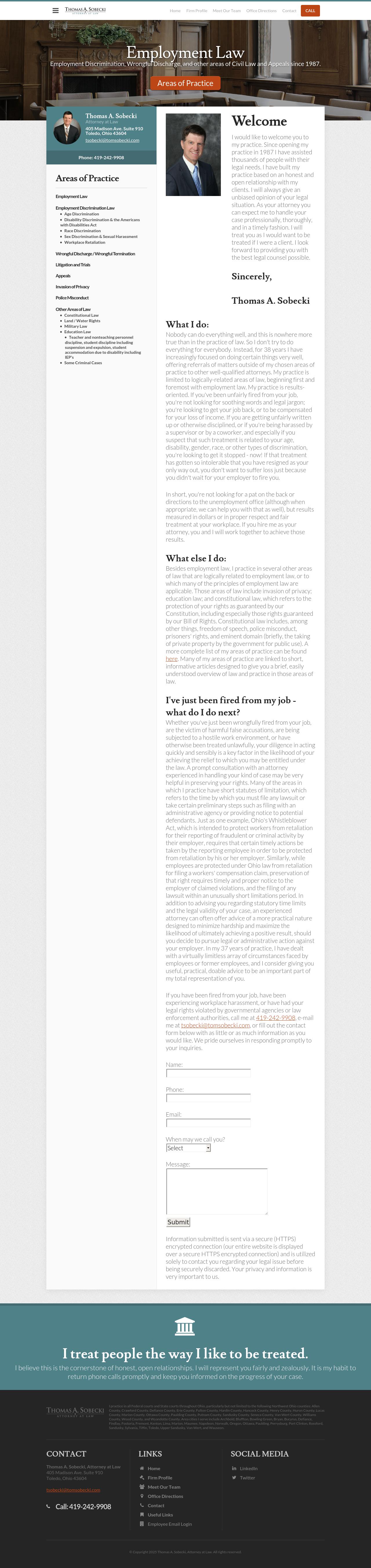 Thomas A. Sobecki, Attorney at Law - Toledo OH Lawyers