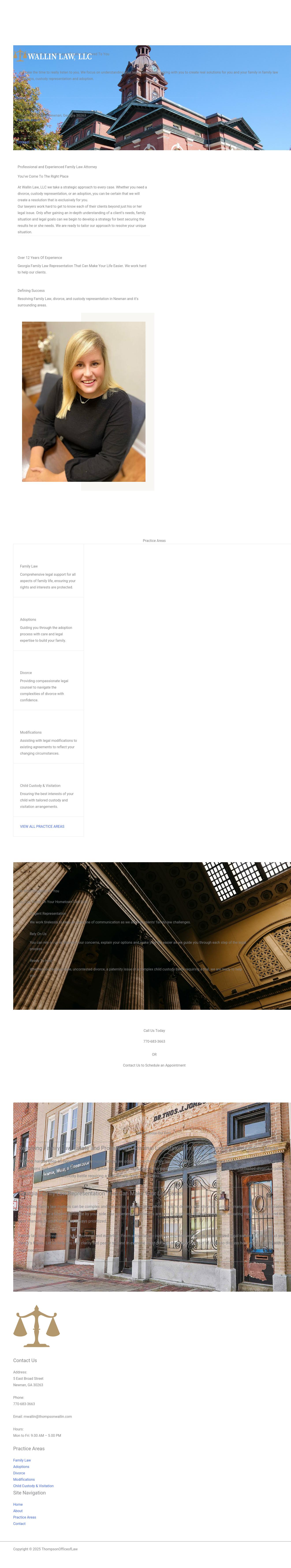 Thompson & Wallin, LLC - Newnan GA Lawyers