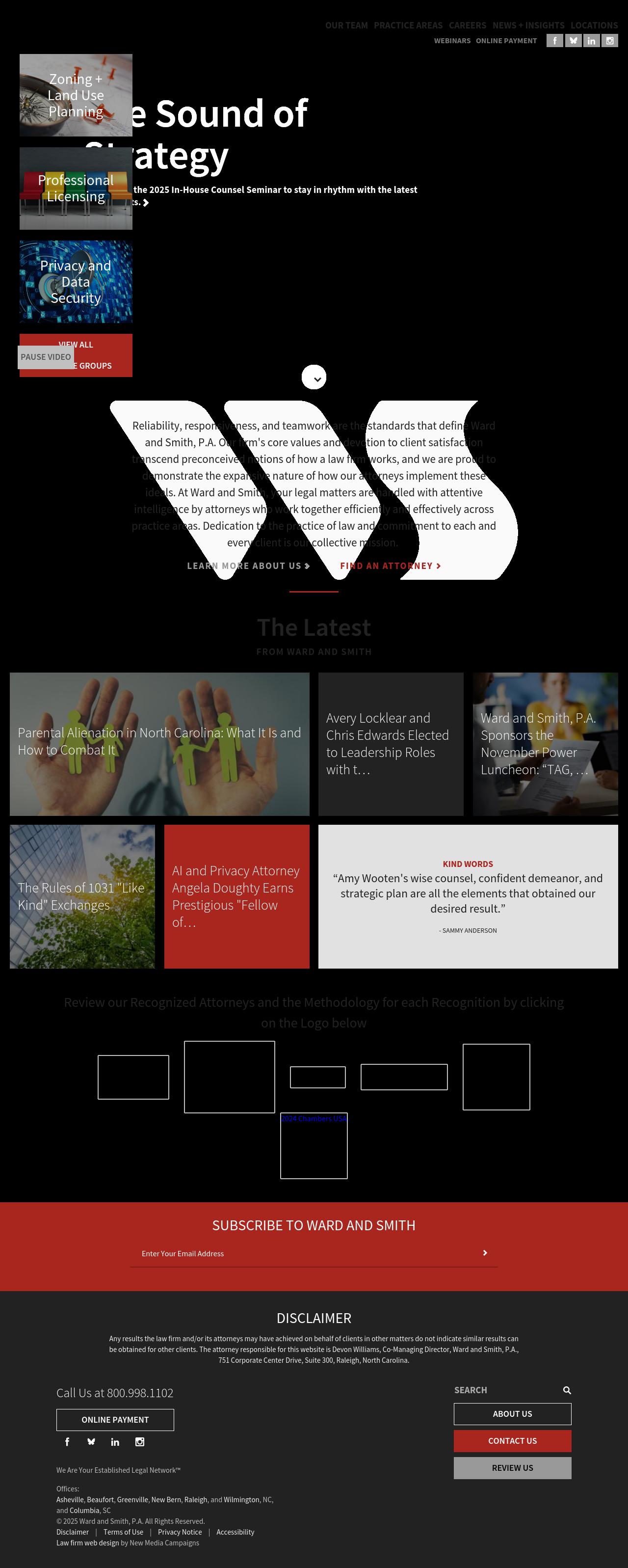 Ward and Smith PA - Raleigh NC Lawyers