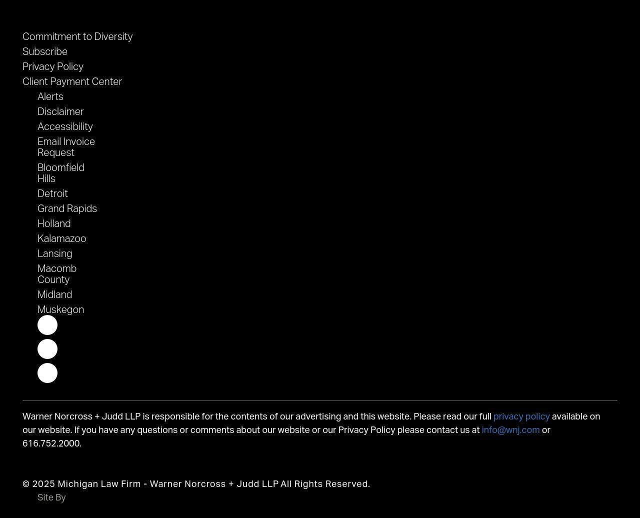 Warner, Norcross & Judd LLP Jr - Grand Rapids MI Lawyers