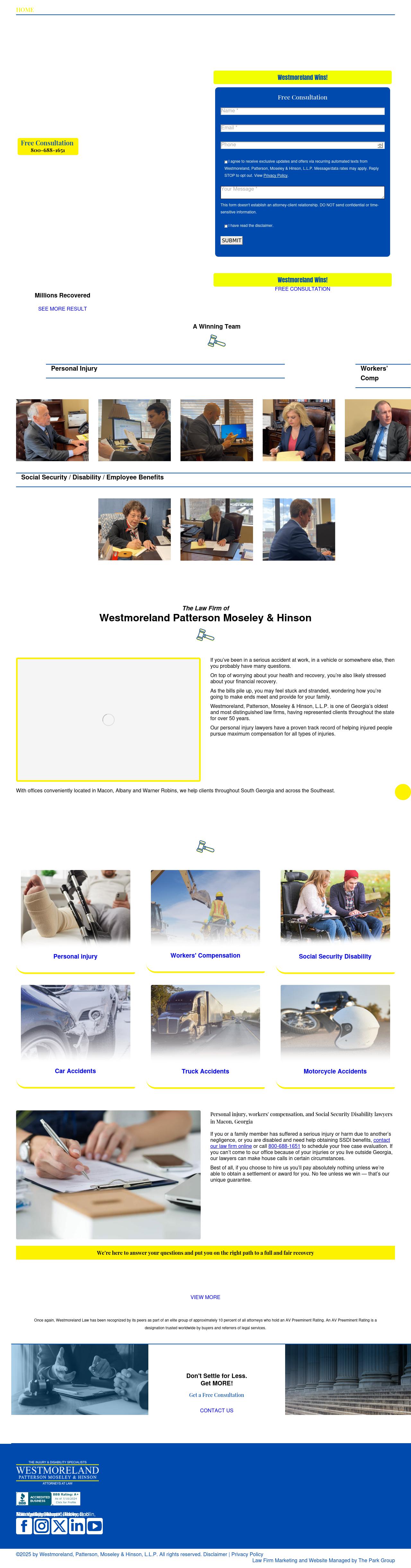 Westmoreland Patterson Moseley & Hinson LLP - Macon GA Lawyers