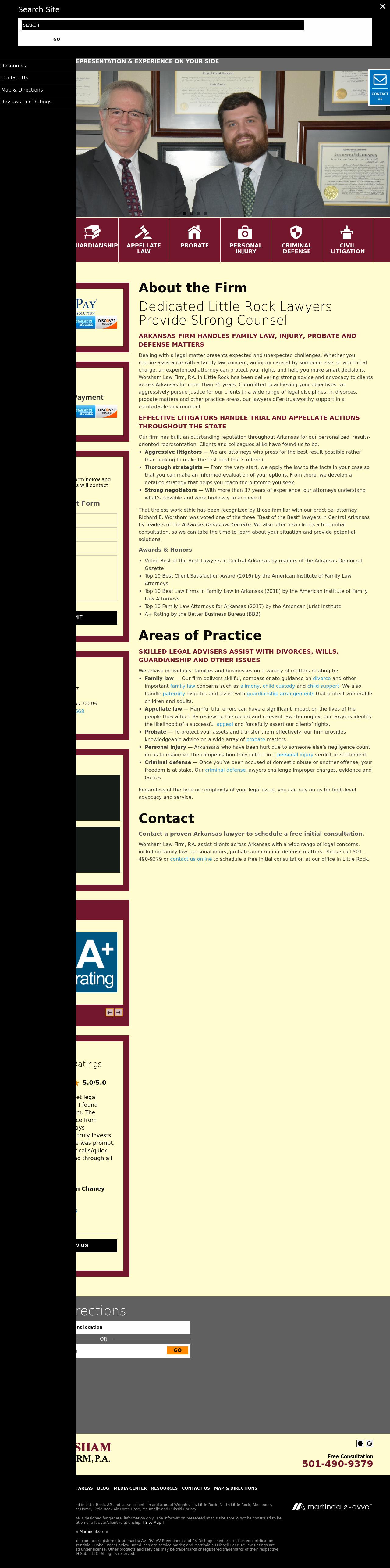 Worsham Law Firm, P.A. - Little Rock AR Lawyers