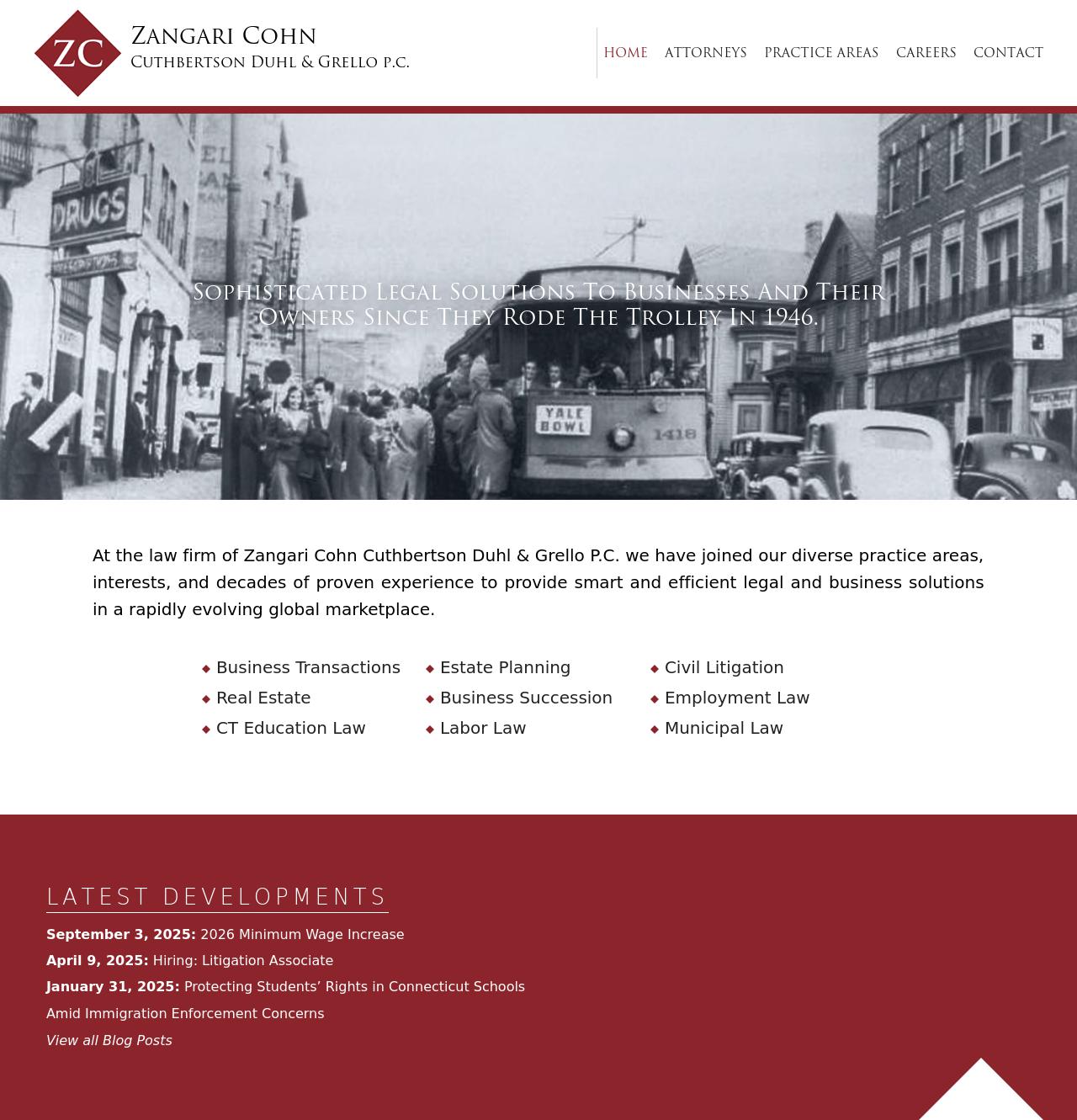 Zangari Cohn Cuthbertson PC - New Haven CT Lawyers