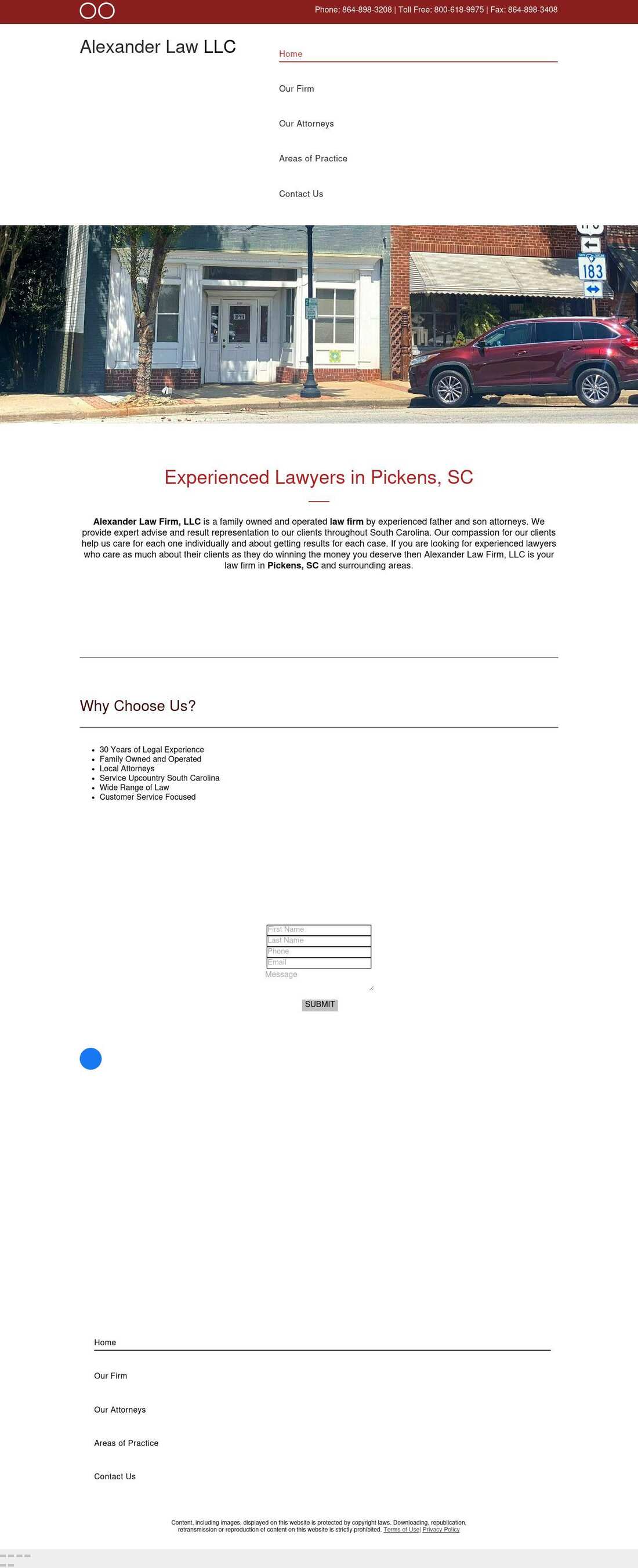 Alexander Law Firm - Pickens SC Lawyers