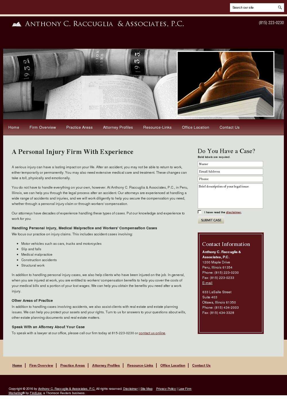 Anthony C. Raccuglia & Associates, P.C. - Peru IL Lawyers
