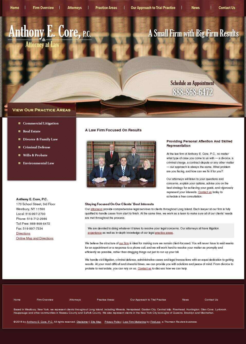 Anthony E. Core, P.C. - Westbury NY Lawyers