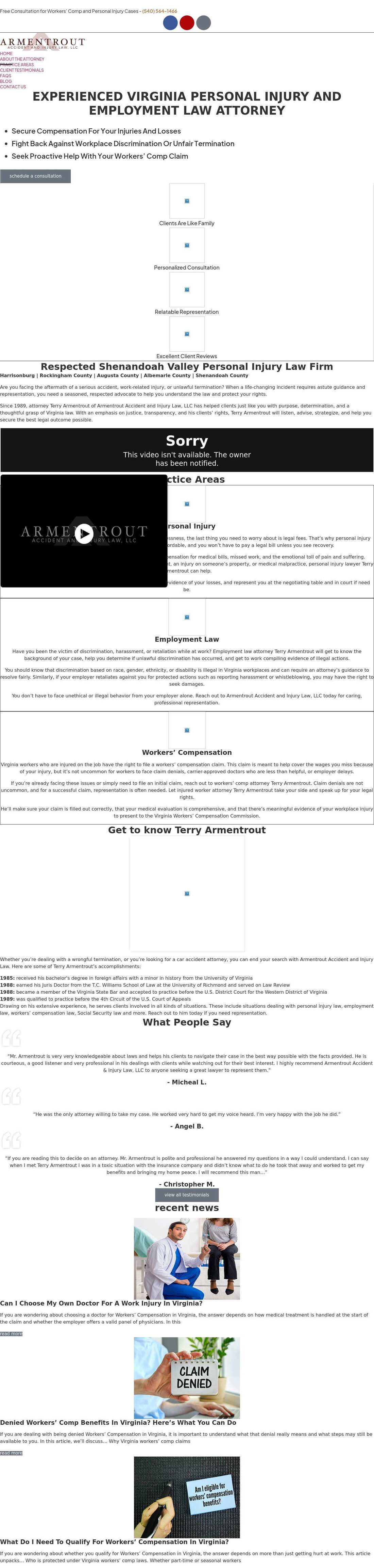 Armentrout & Armentrout, P.L.C. - Harrisonburg VA Lawyers