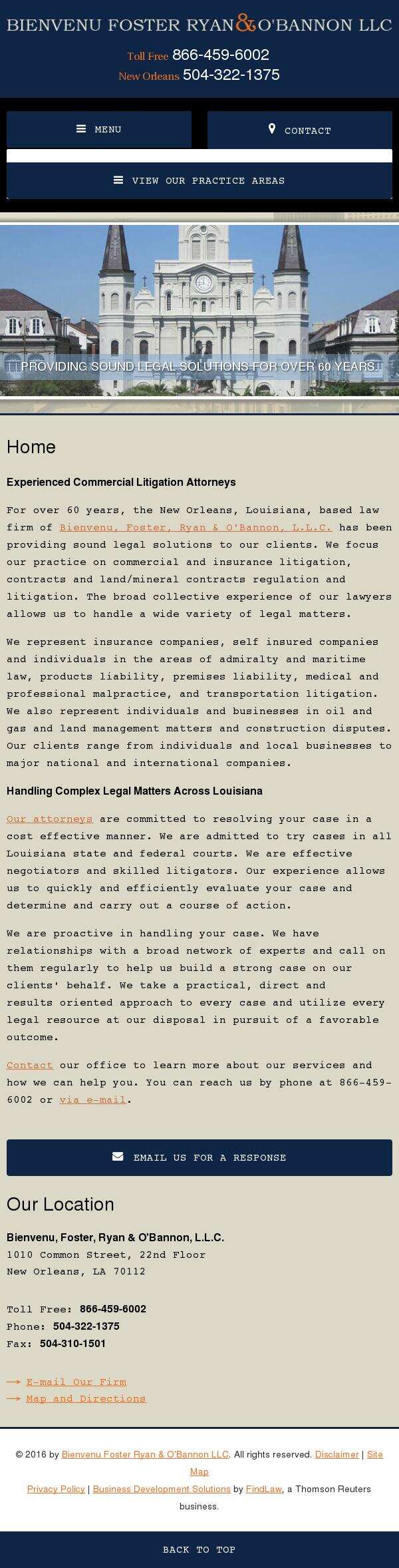 Bienvenu Foster Ryan & O'Bannon LLC - New Orleans LA Lawyers