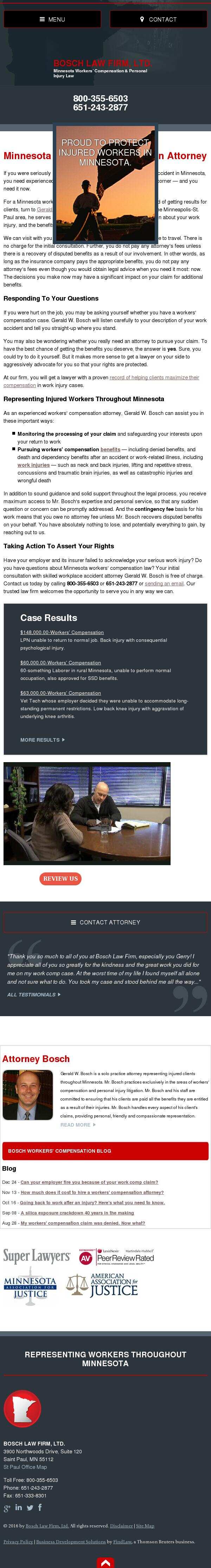 Bosch Law Firm, Ltd. - Saint Paul MN Lawyers