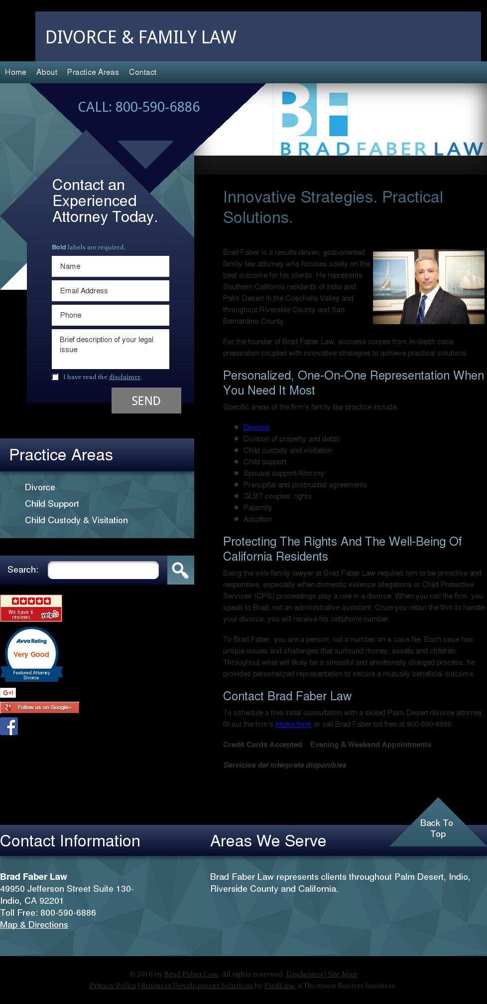 Brad Faber Law - Indio CA Lawyers