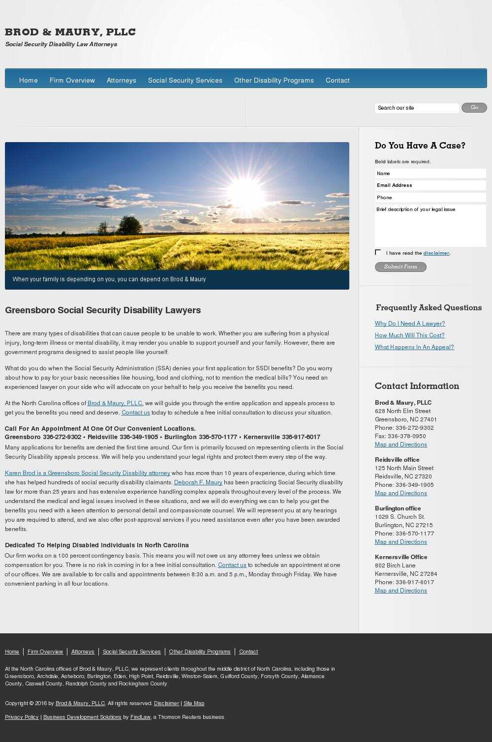 Brod & Maury, PLLC - Reidsville NC Lawyers