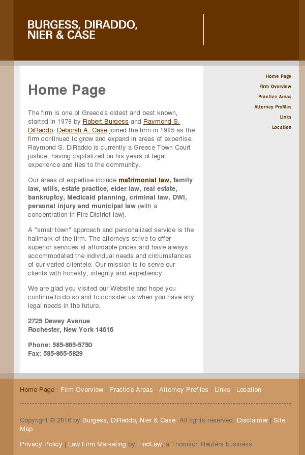 Burgess, DiRaddo, Nier & Case - Rochester NY Lawyers