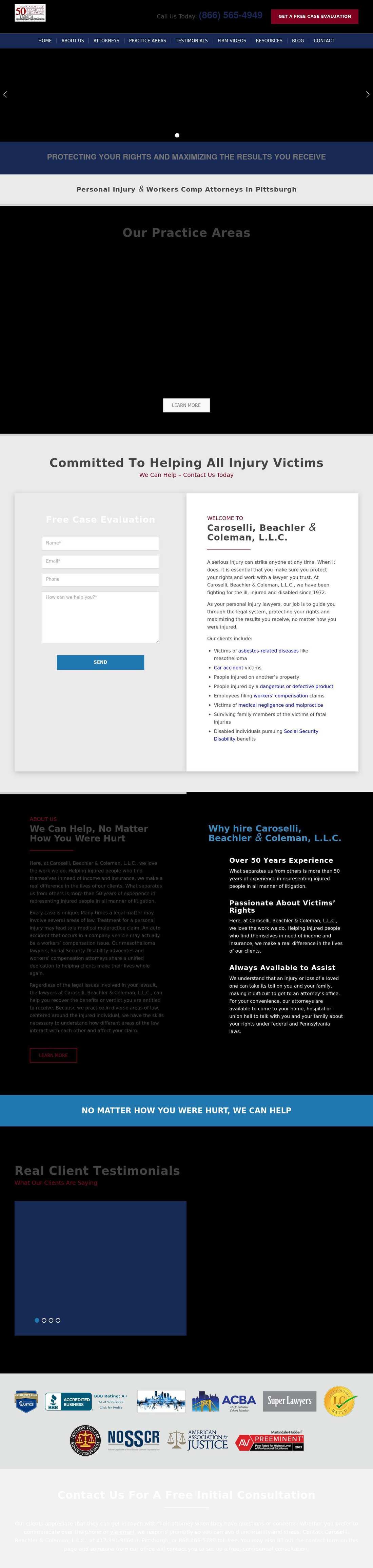 Caroselli, Beachler, McTiernan & Coleman - Pittsburgh PA Lawyers
