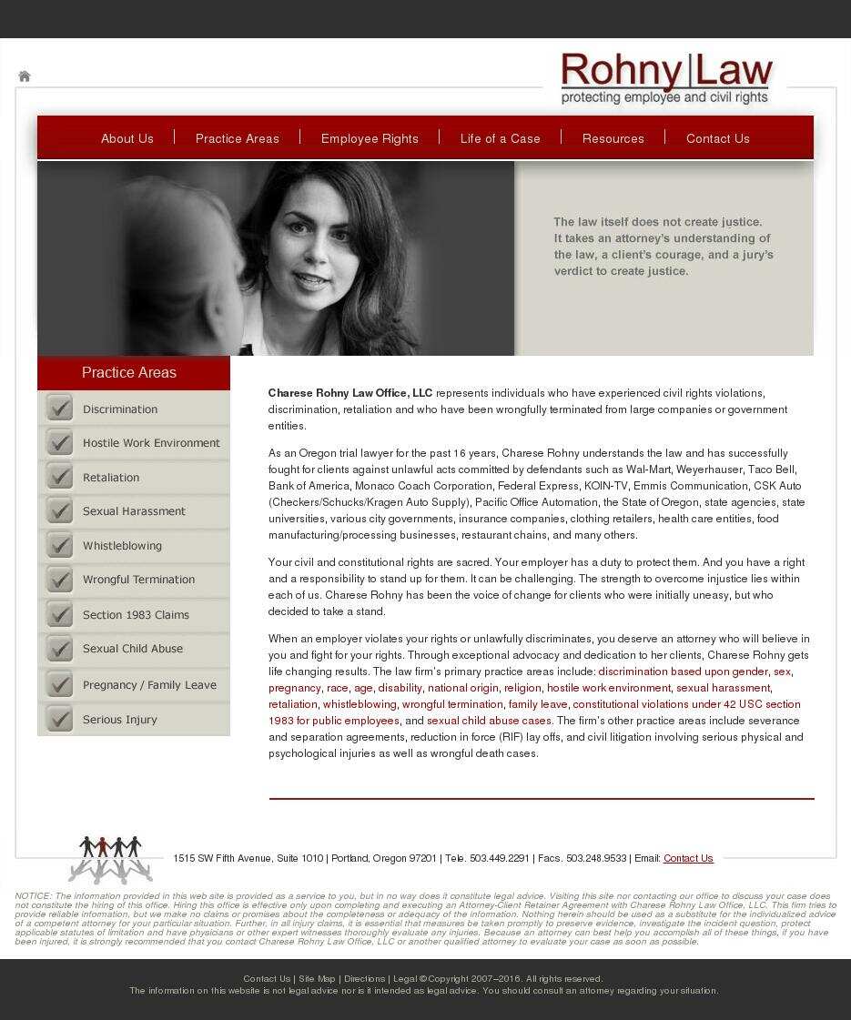 Charese Rohny Law Office, LLC - Portland OR Lawyers