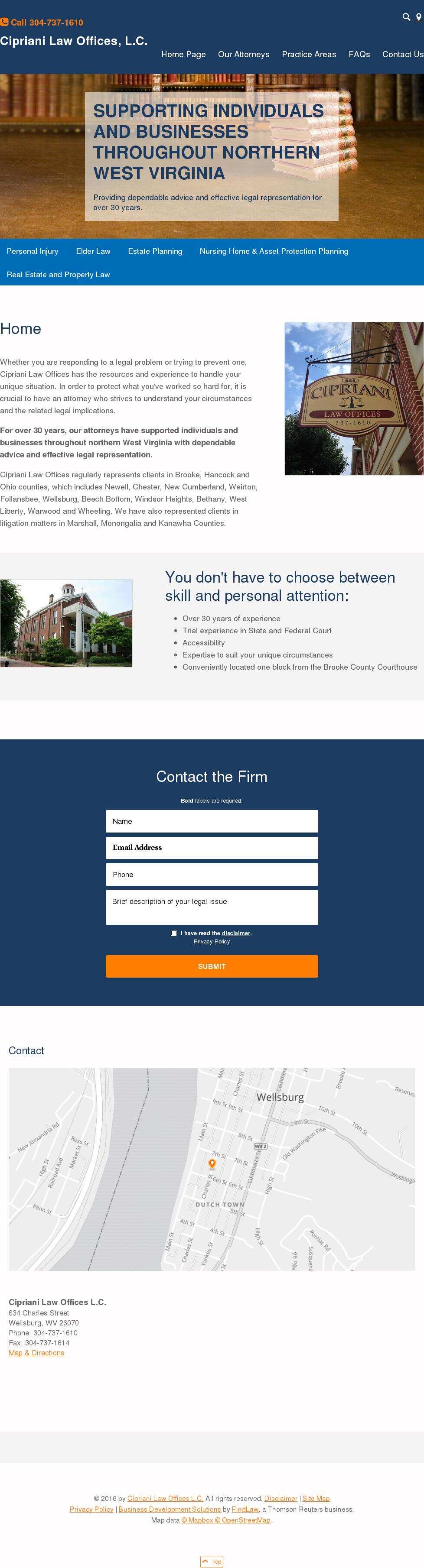 Cipriani Law Offices L.C. - Wellsburg WV Lawyers