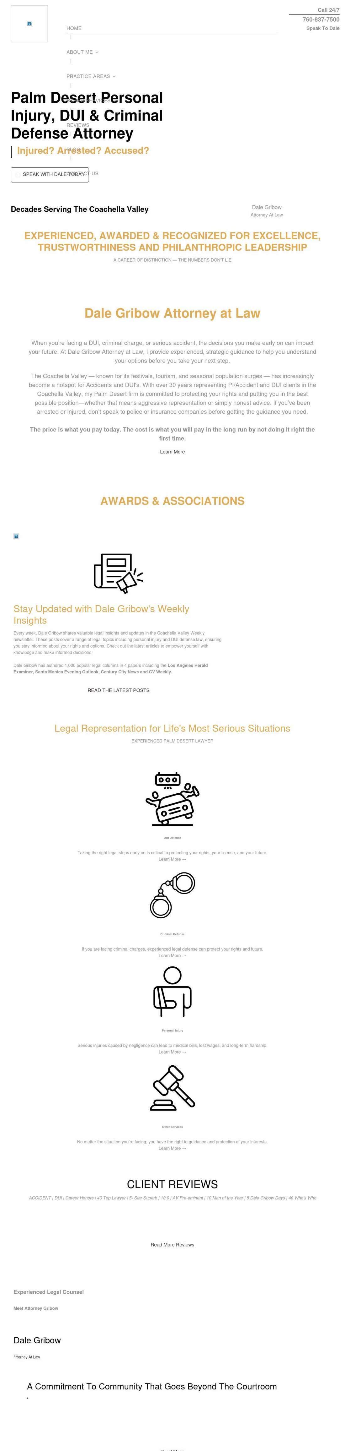 Dale Gribow Attorney at Law - Palm Desert CA Lawyers