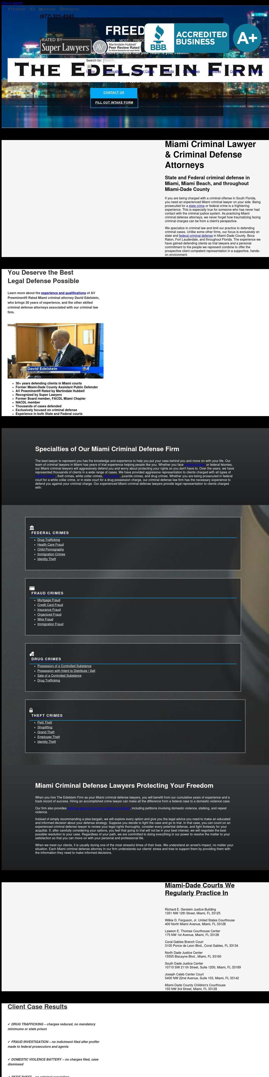 David M. Edelstein, P.A. - Miami FL Lawyers