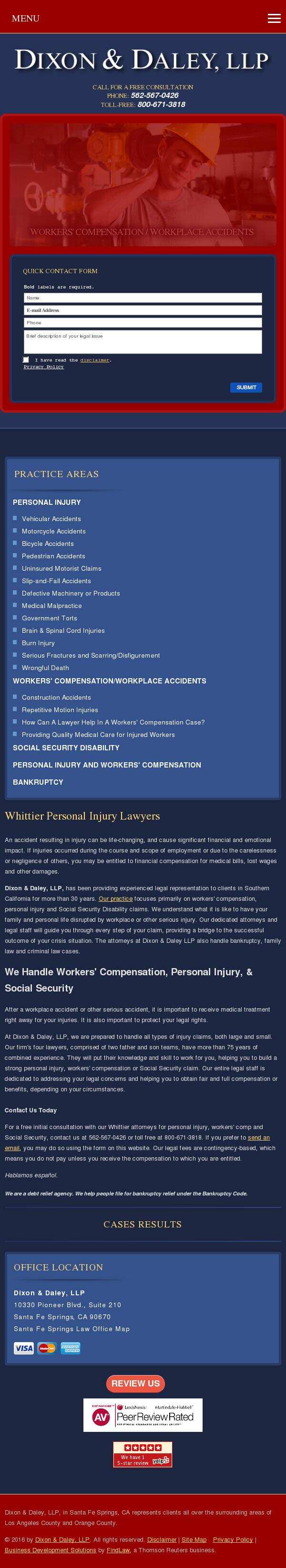Dixon & Daley, LLP - Santa Fe Springs CA Lawyers