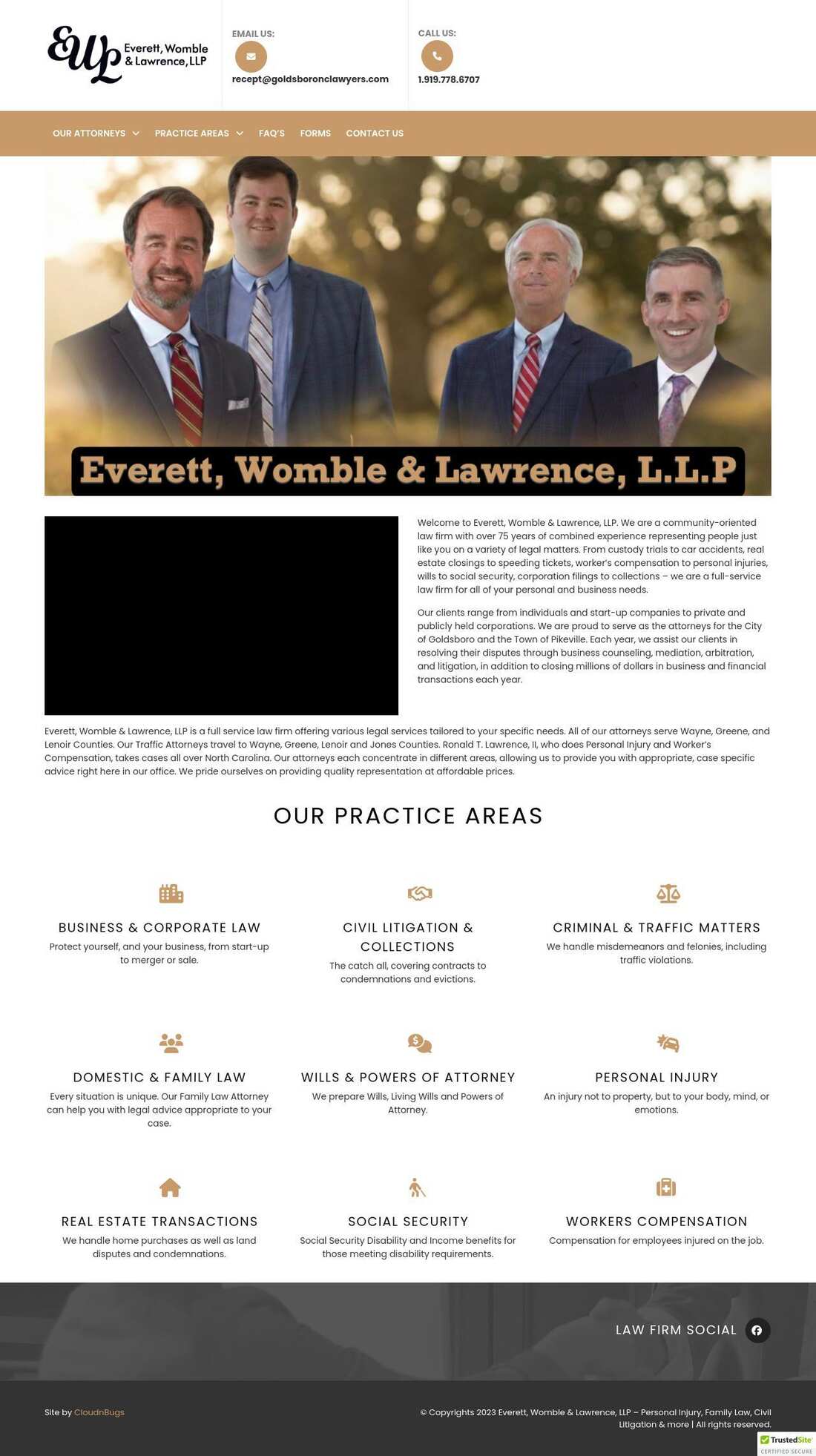 Everett, Womble & Lawrence, LLP - Goldsboro NC Lawyers