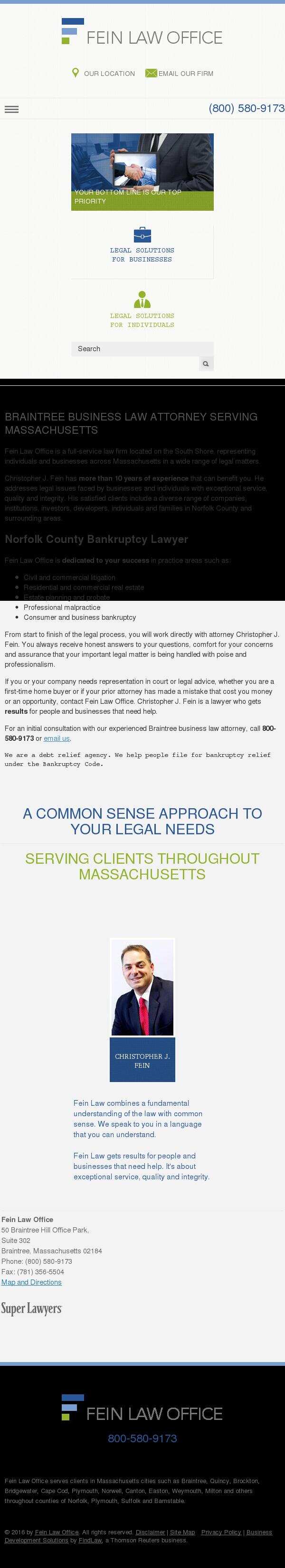 Fein Law Office - Braintree MA Lawyers