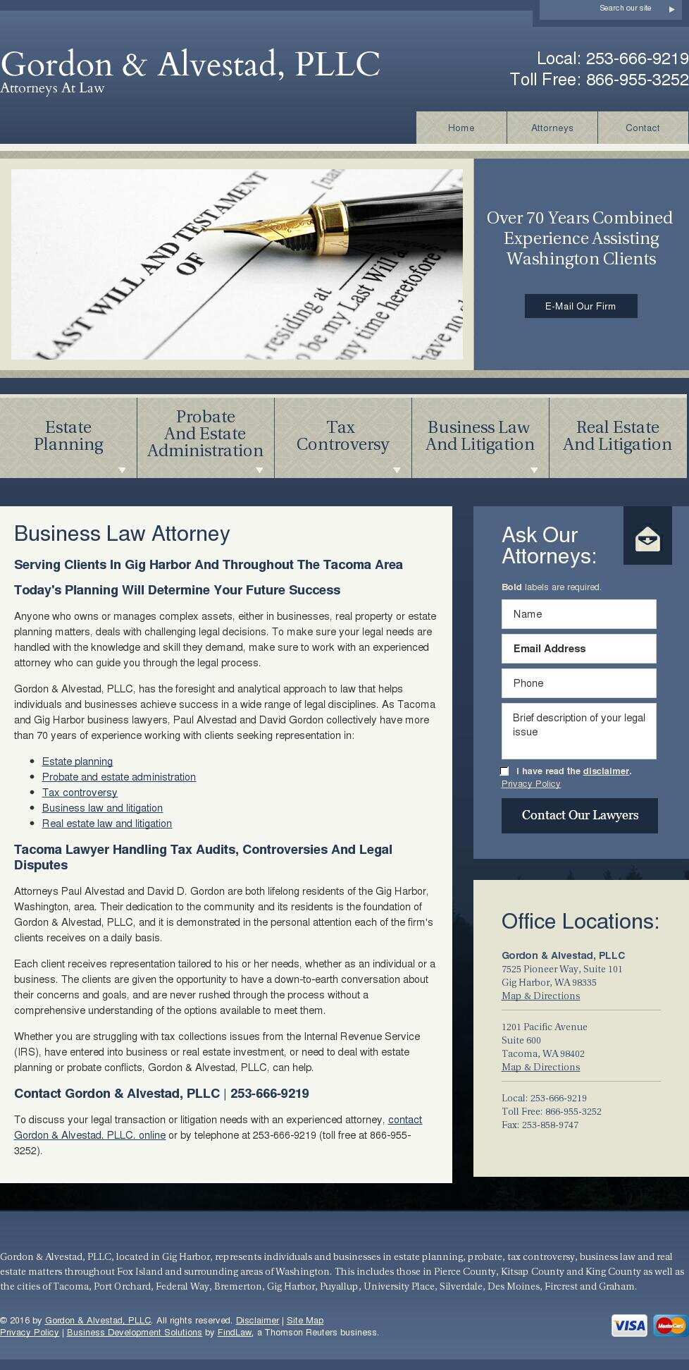 Gordon & Alvestad, PLLC - Tacoma WA Lawyers