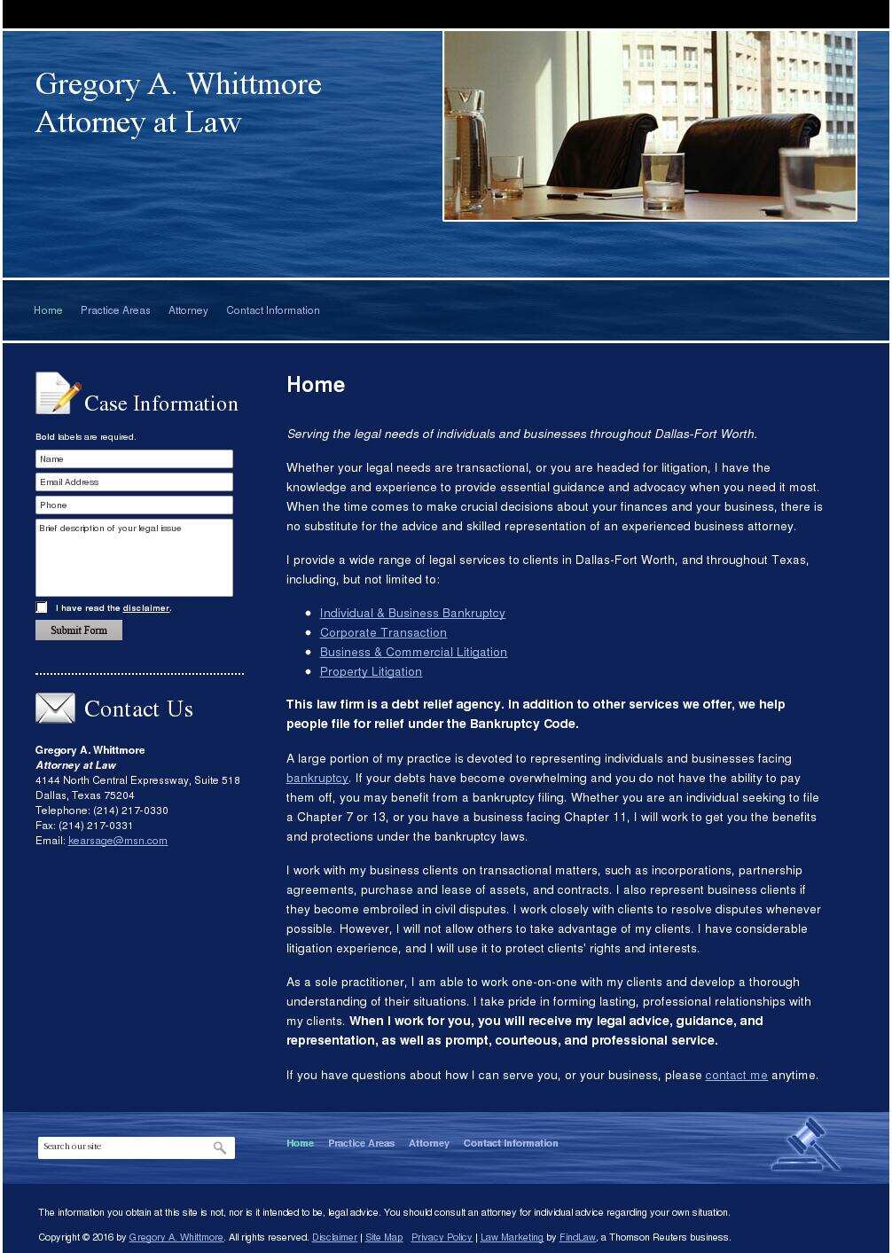 Gregory A. Whittmore - Dallas TX Lawyers