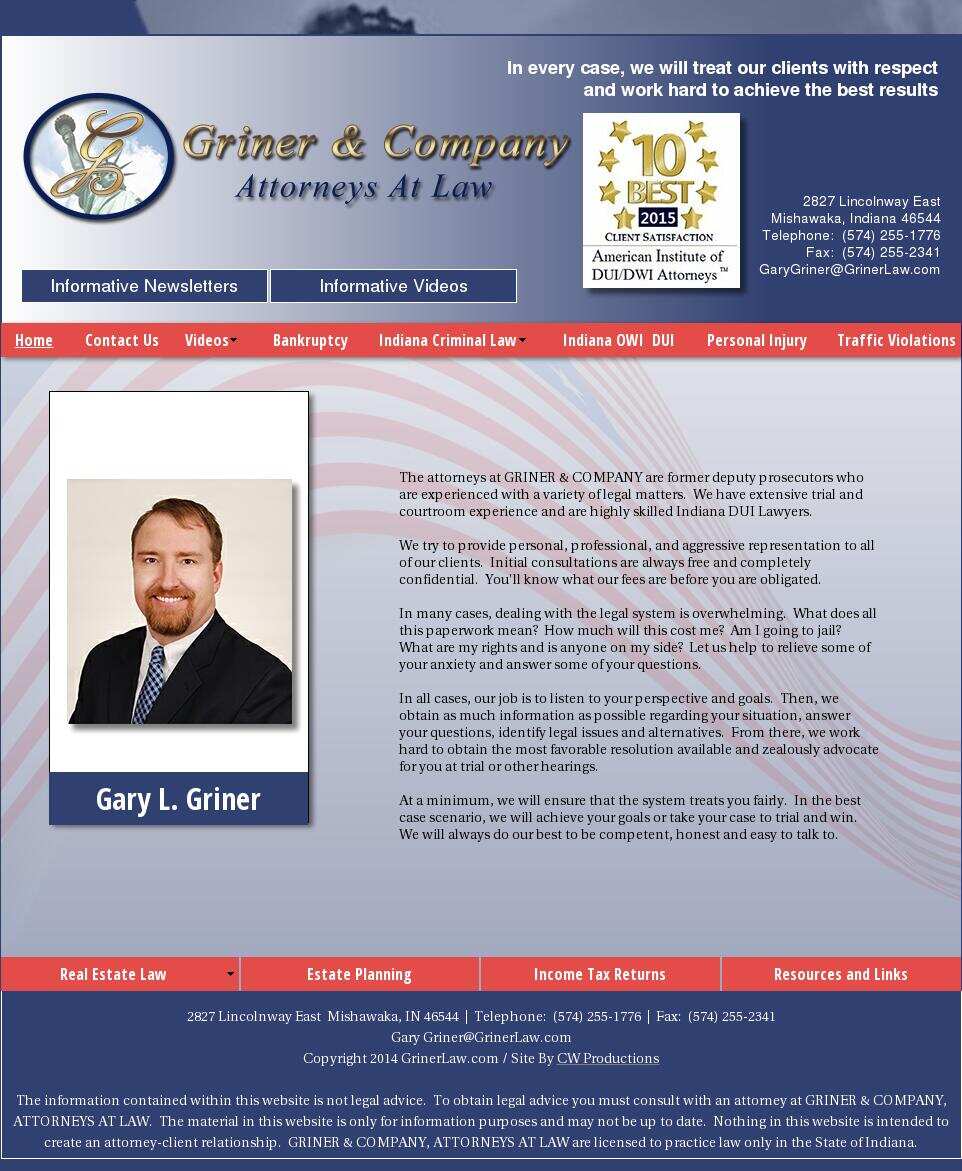 Griner & Company Attorneys at Law - Mishawaka IN Lawyers