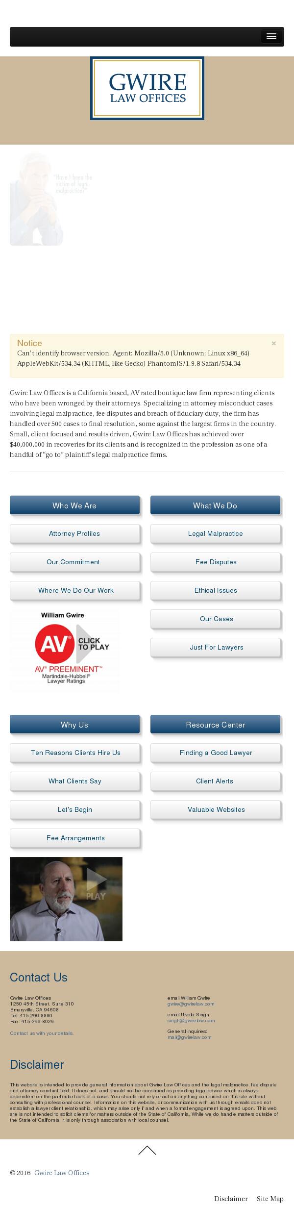 Gwire Law Offices - Emeryville CA Lawyers