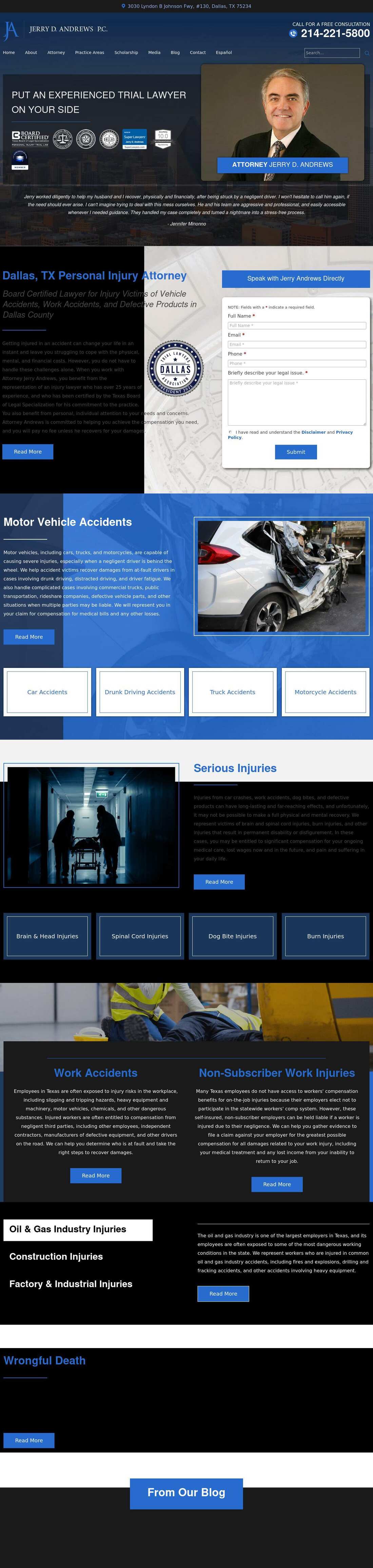 Jerry D. Andrews, P.C. - Dallas TX Lawyers