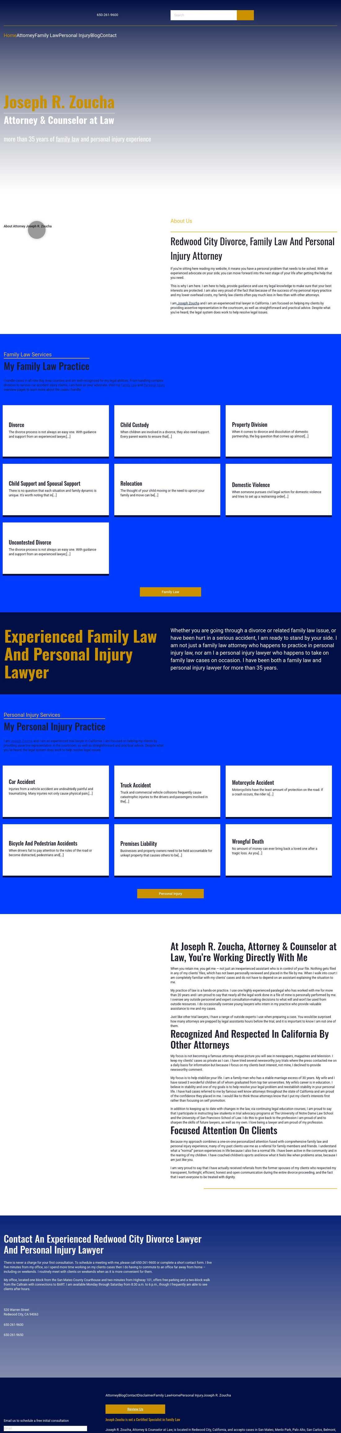 Joseph R. Zoucha, Attorney & Counselor at Law - Redwood City CA Lawyers