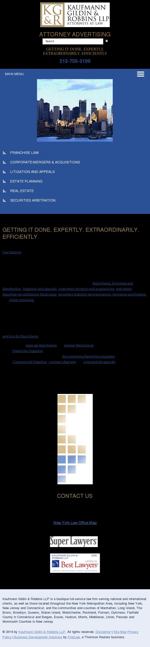 Kaufmann Gildin & Robbins LLP - New York NY Lawyers