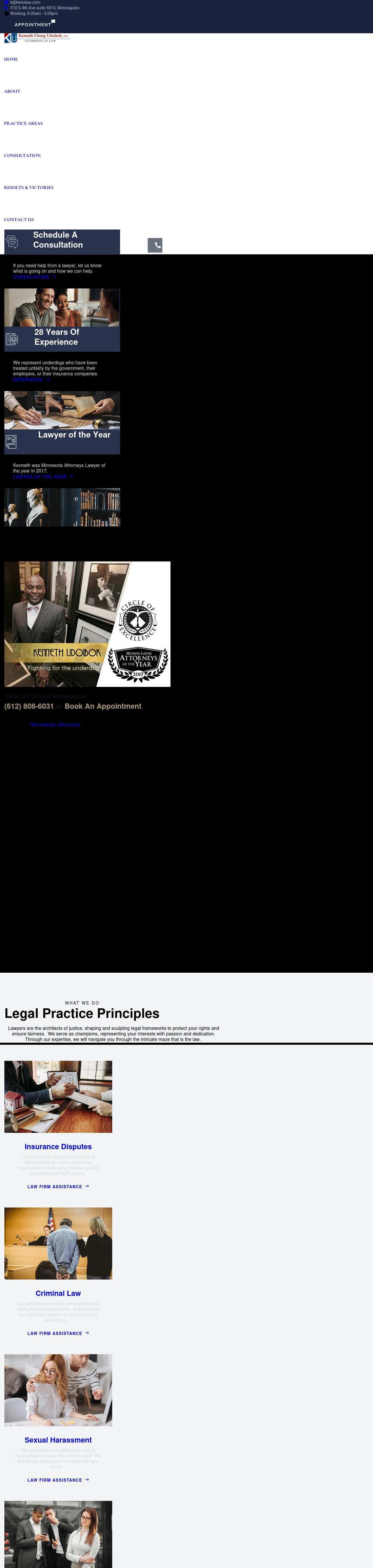 Kenneth Ubong Udoibok, P.A. - Minneapolis MN Lawyers
