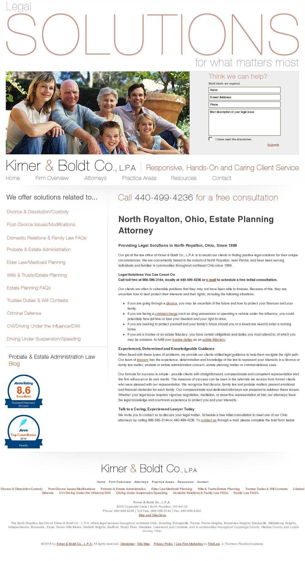 Kirner & Boldt Co., L.P.A. - North Royalton OH Lawyers