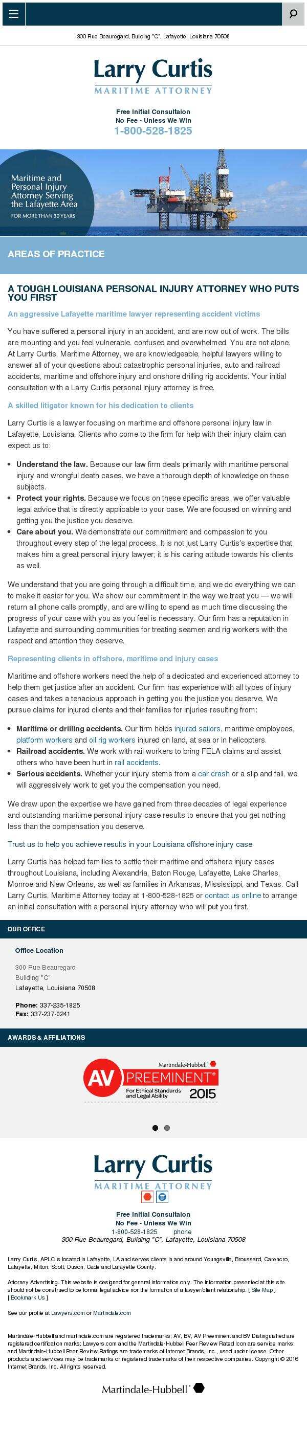 Larry Curtis, Attorney at Law - Lafayette LA Lawyers