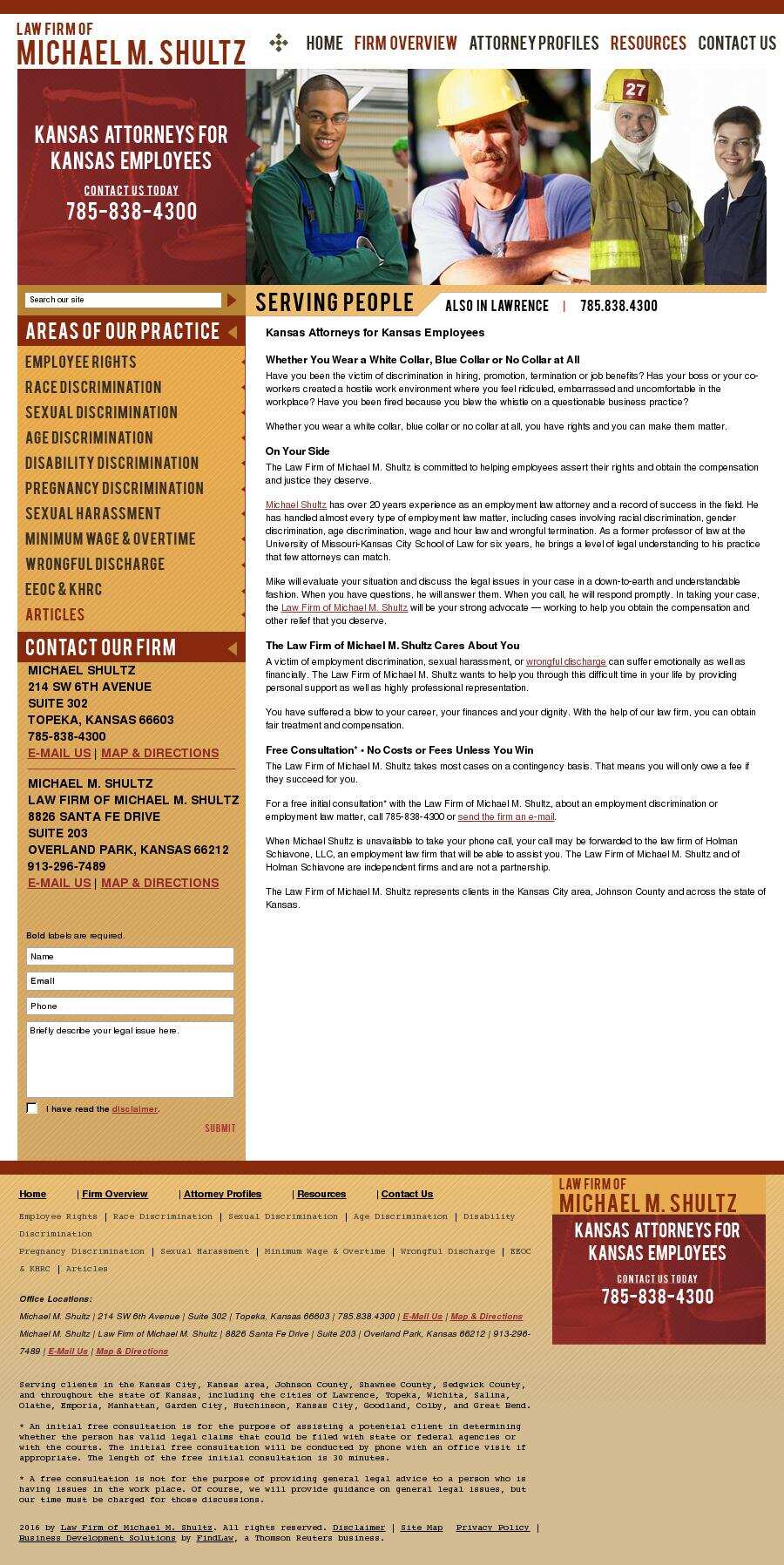 Law Firm of Michael M. Shultz - Lawrence KS Lawyers