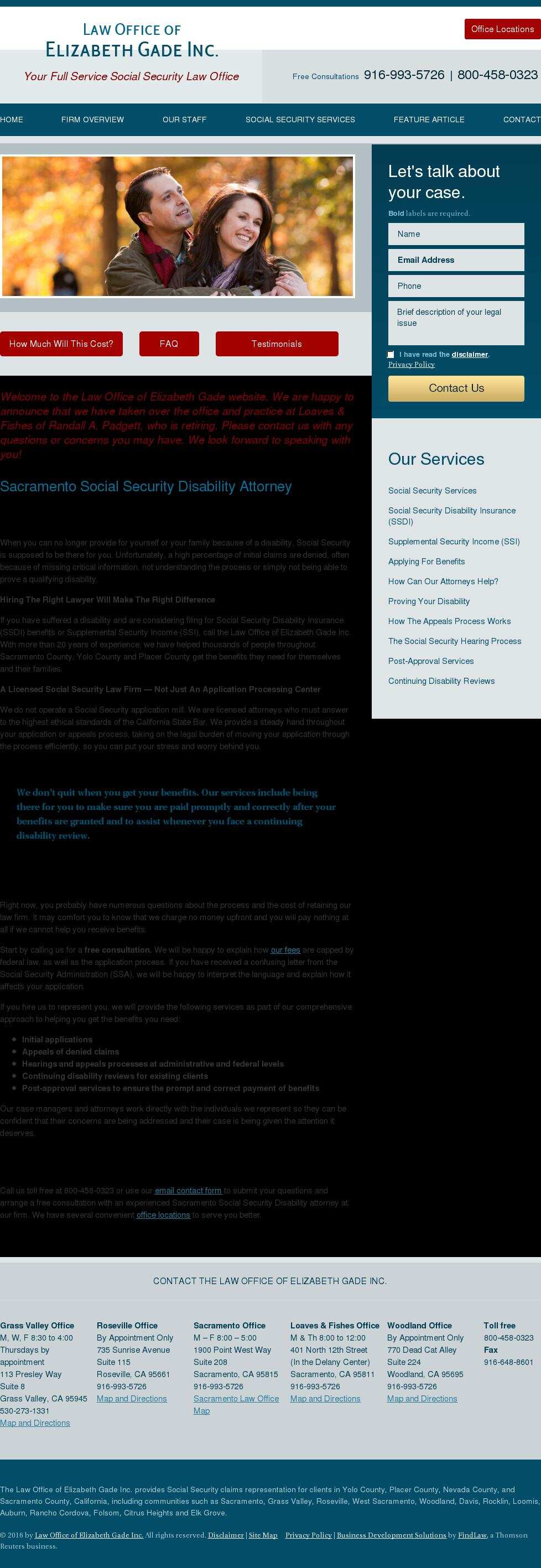 Law Office of Elizabeth Gade Inc. - Sacramento CA Lawyers