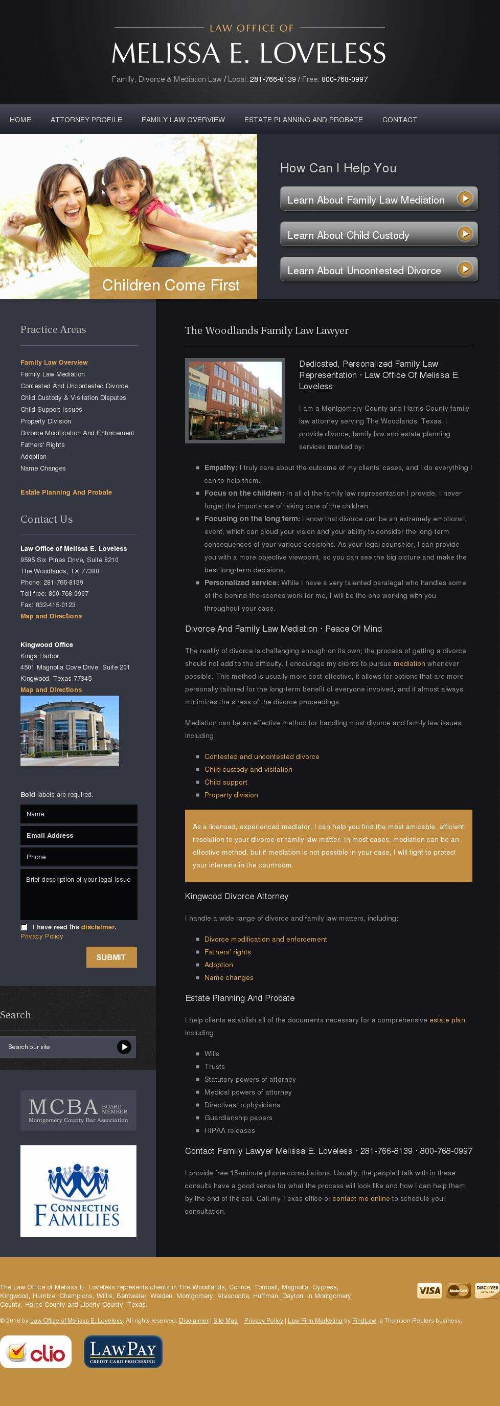 Law Office of Melissa E. Loveless - Kingwood TX Lawyers