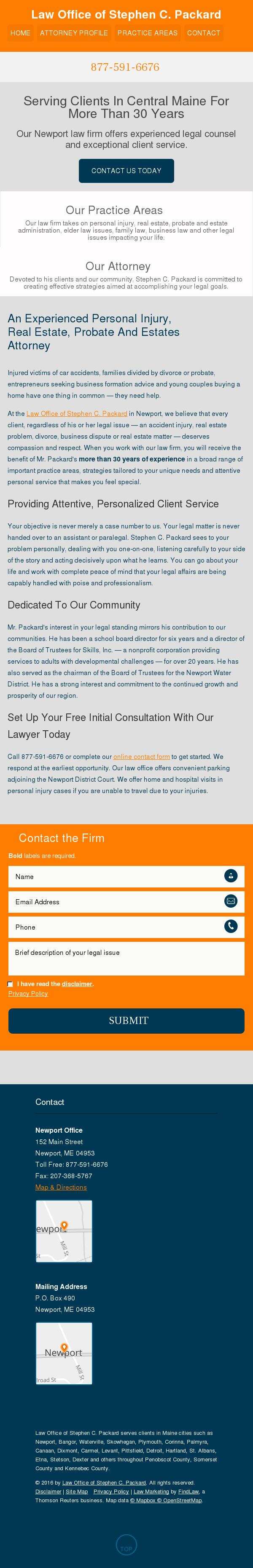 Law Office of Stephen C. Packard - Newport ME Lawyers