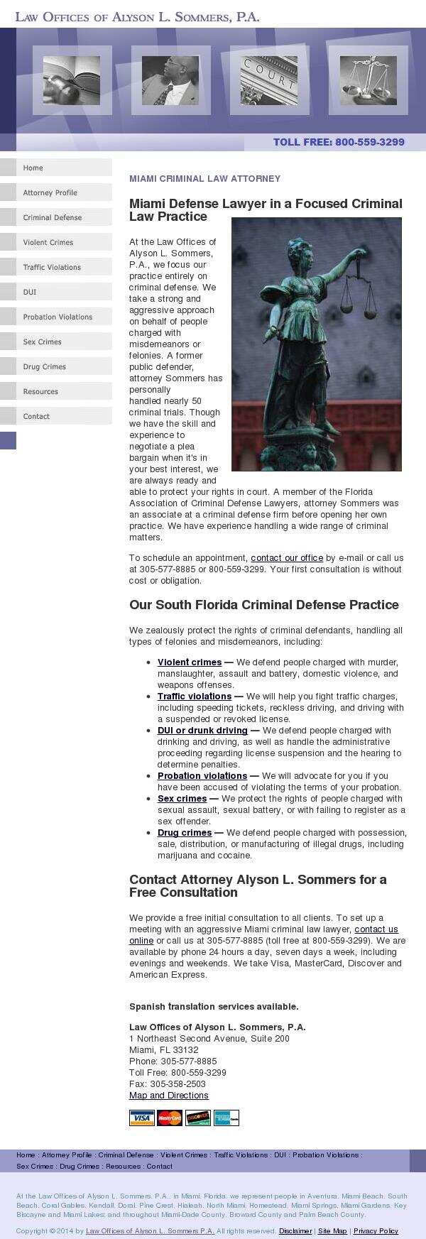 Law Offices of Alyson L. Sommers, PA - Miami FL Lawyers