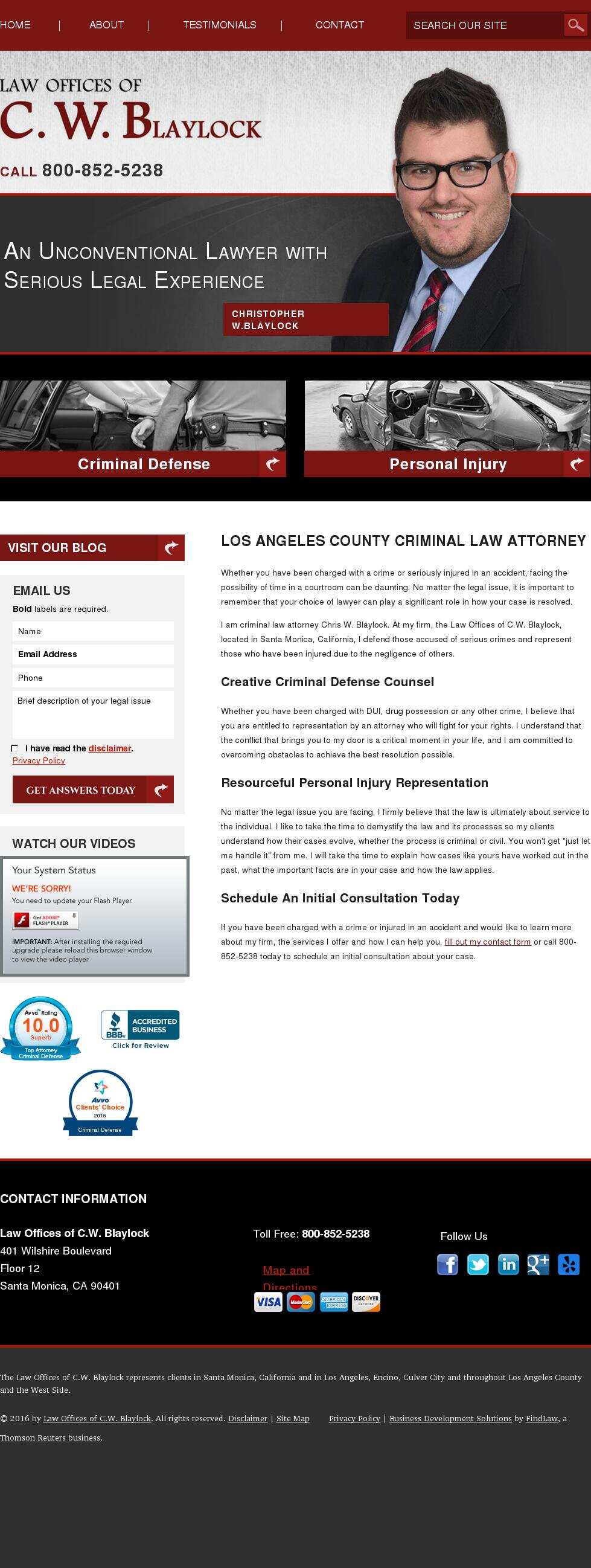 Law Offices of C.W. Blaylock - Los Angeles CA Lawyers