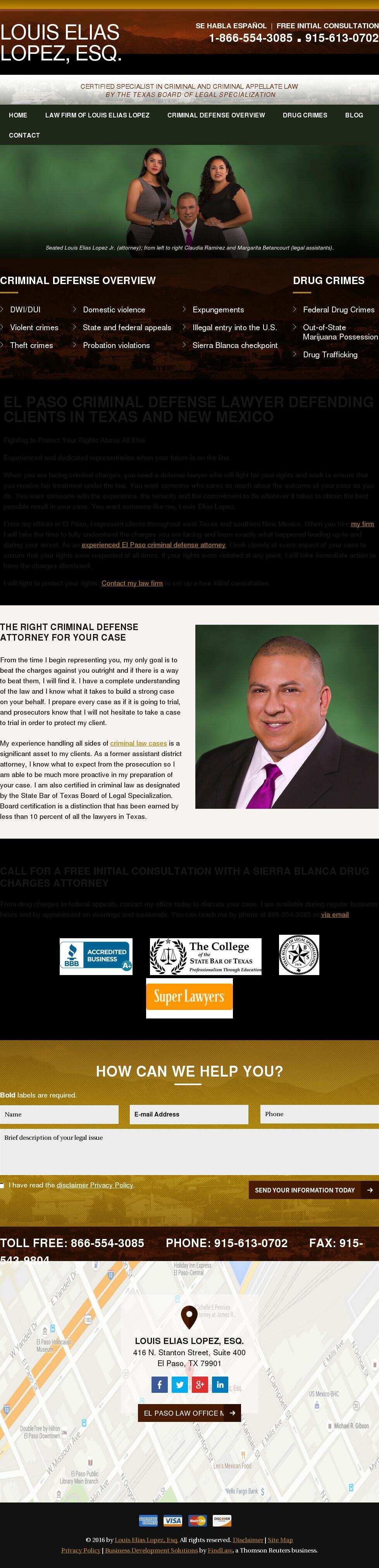 Louis Elias Lopez, Esq. - El Paso TX Lawyers