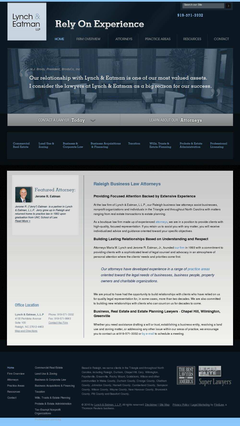 Lynch & Eatman, L.L.P. - Raleigh NC Lawyers