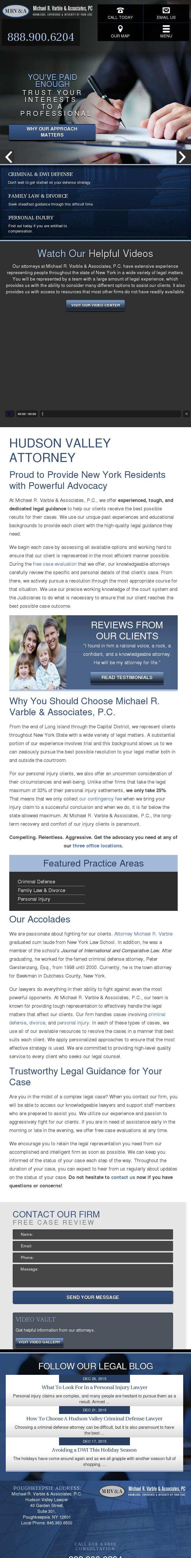 Michael R. Varble & Associates PC - Poughkeepsie NY Lawyers