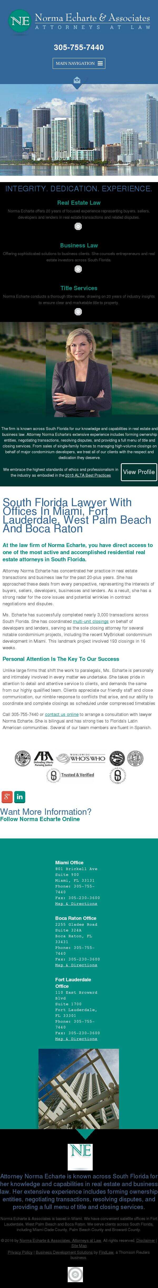Norma Echarte & Associates, Attorneys at Law - Boca Raton FL Lawyers