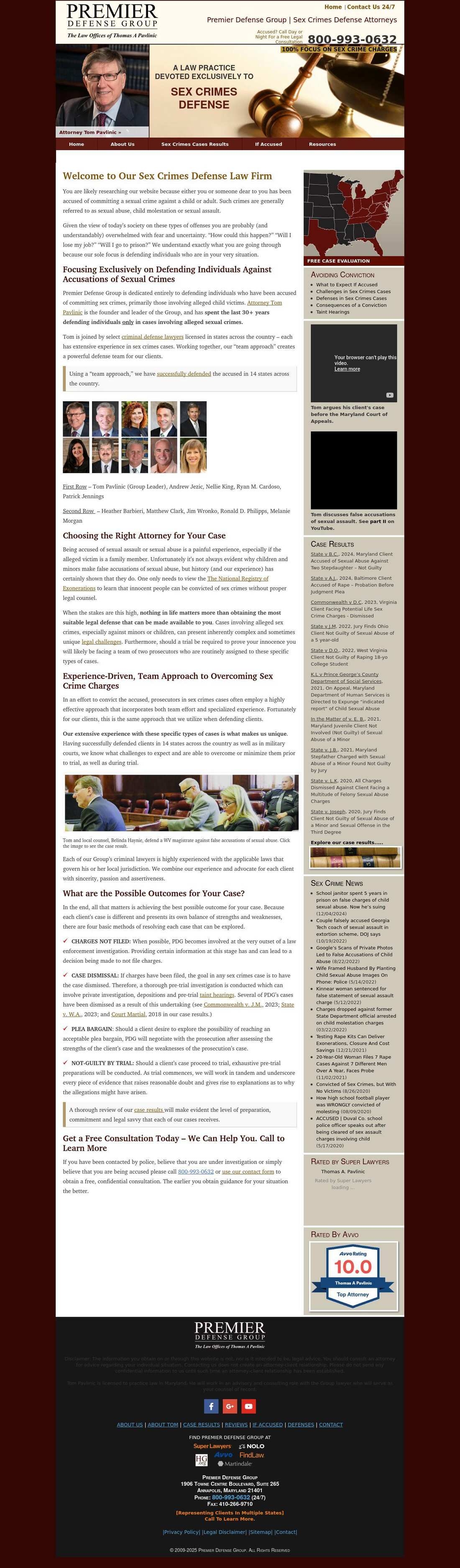 Premier Defense Group - Law Offices of Thomas A. Pavlinic - Annapolis MD Lawyers