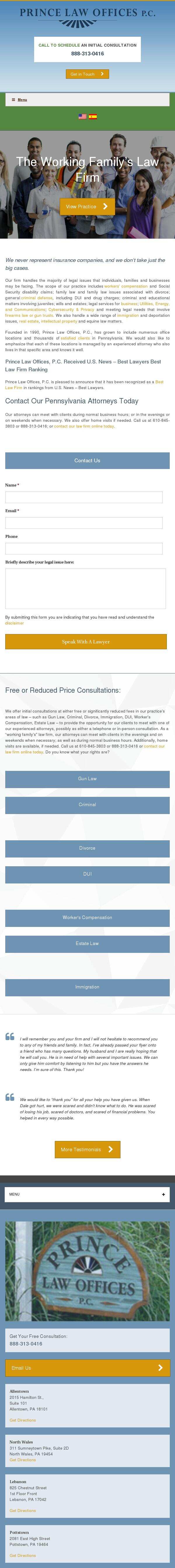 Prince Law Offices, P.C. - North Wales PA Lawyers