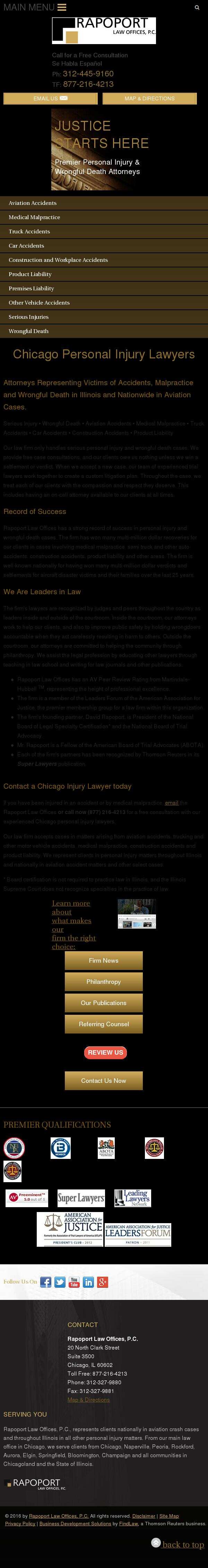 Rapoport Law Offices, P.C. - Chicago IL Lawyers