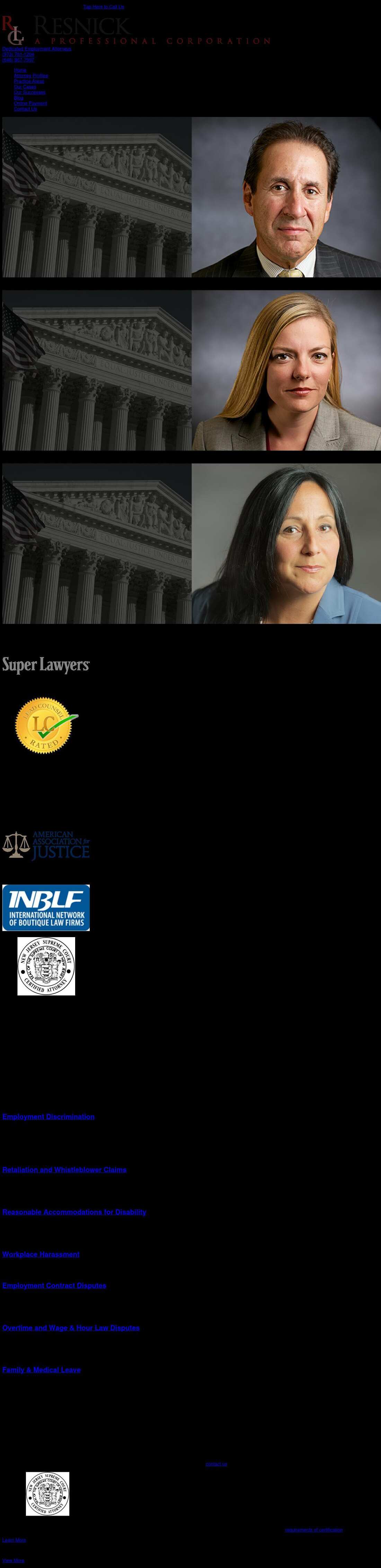 Resnick Law Group, P.C. - Roseland NJ Lawyers